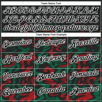 Custom Black Kelly Green-Red 3D Bowling Abstract Grunge Art Performance Polo Shirt photo 4