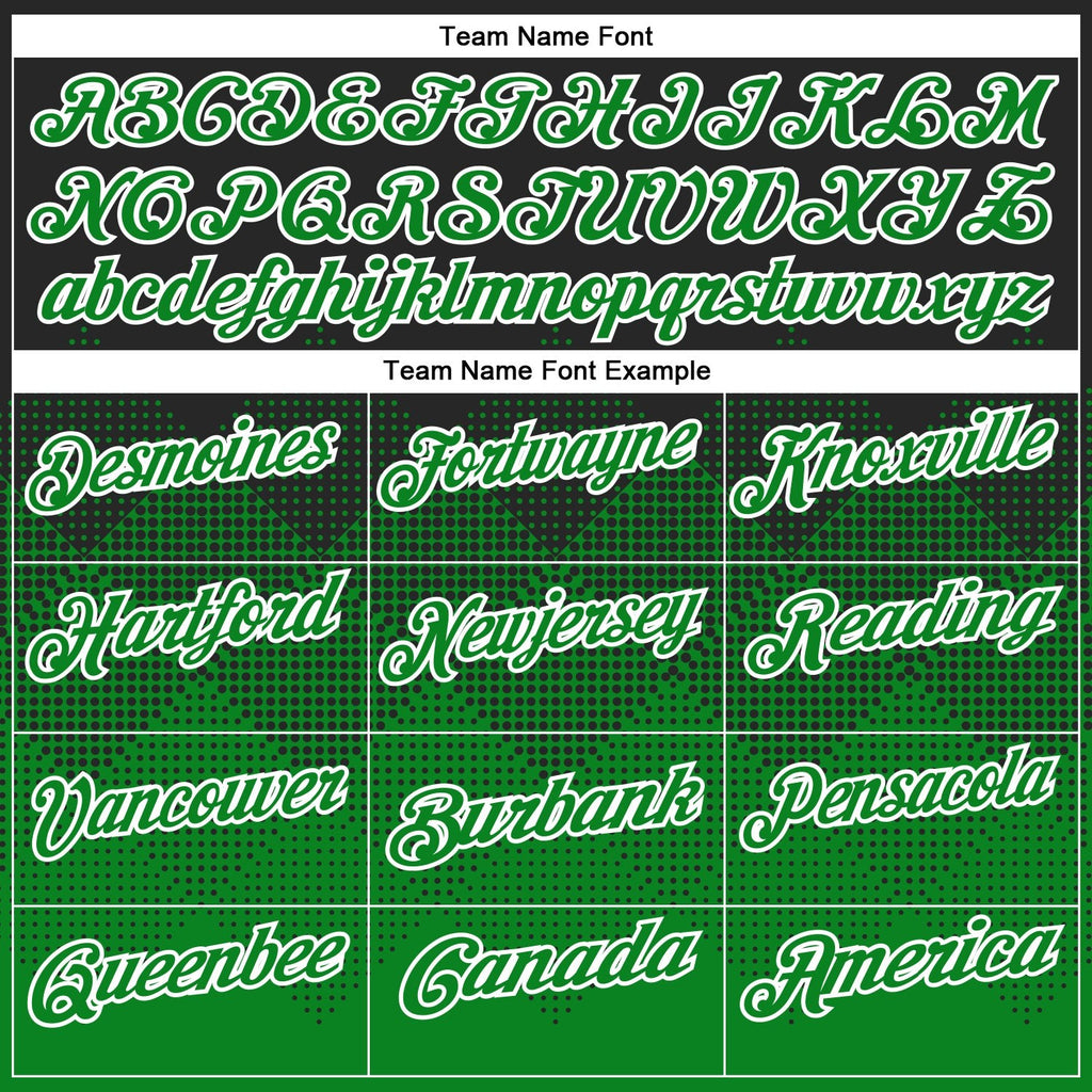 Custom Black Grass Green-White 3D Pattern Design Gradient Square Shape Performance Polo Shirt photo 4