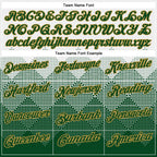 Custom White Green-Old Gold 3D Pattern Design Gradient Square Shape Performance Polo Shirt photo 3