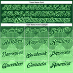 Custom Green Pea Green 3D Pattern Design Gradient Square Shape Performance Polo Shirt photo 4