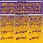 Custom Purple Gold 3D Gradient Square Shape Performance Polo Shirt photo 4