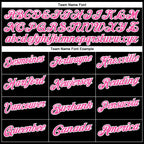 Custom Black Pink-White 3D Pink Ribbon Breast Cancer Awareness Month Women Health Care Support Footballl Performance Polo Shirt photo 3