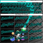 Custom Black-Aqua Billiard Balls Performance Polo Shirt photo 3