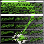 Custom Black-Aurora Green Bowling Geometric Grid Performance Polo Shirt photo 3