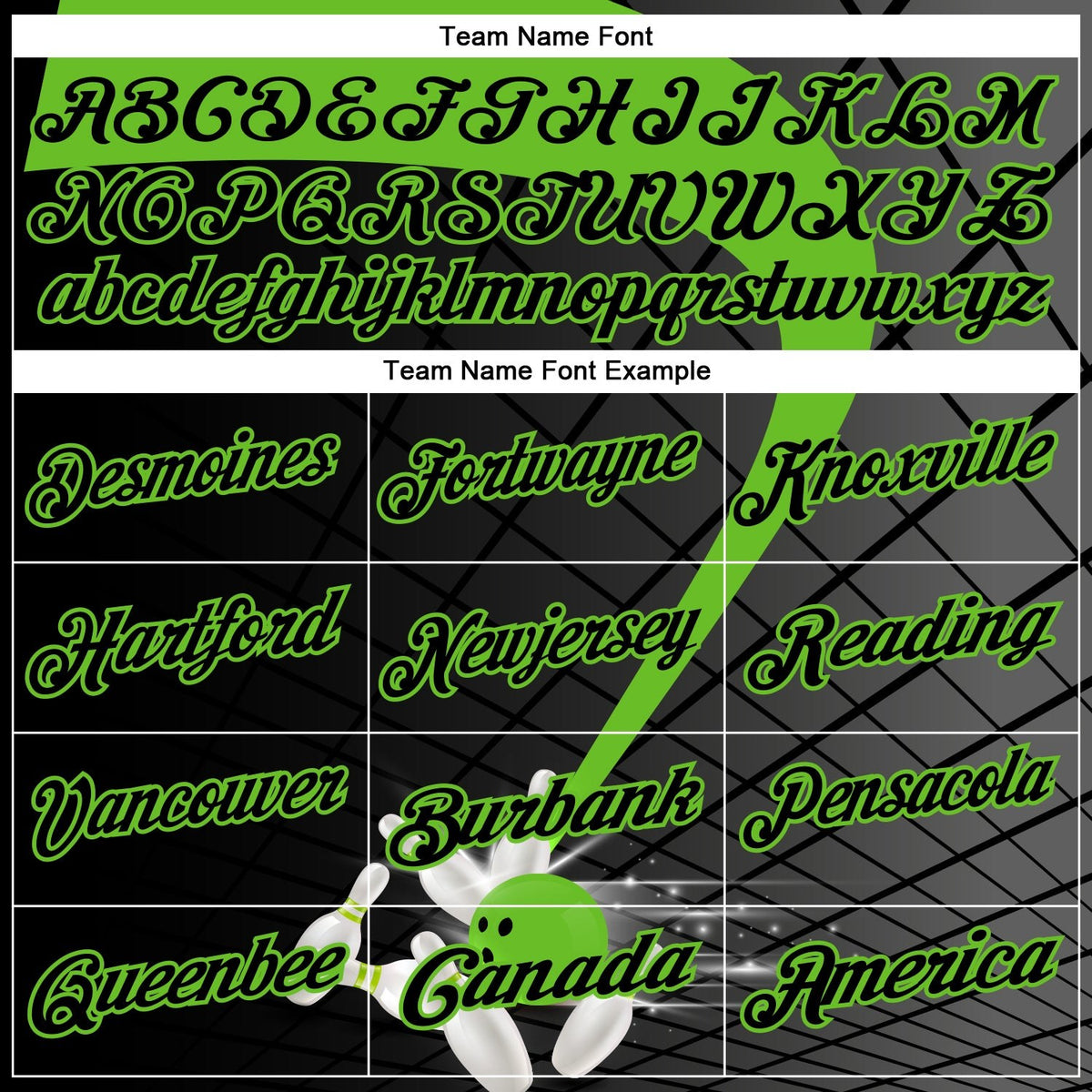 Custom Black-Aurora Green Bowling Geometric Grid Performance Polo Shirt photo 3