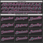 Custom Black Kelly Green-Pink Fluid Paint Splash Performance Polo Shirt photo 4