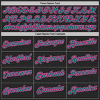 Custom Black Teal-Pink Fluid Paint Splash Performance Polo Shirt photo 4