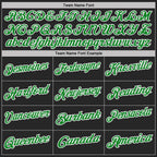 Custom Black Grass Green-White Fluid Paint Splash Performance Polo Shirt photo 4