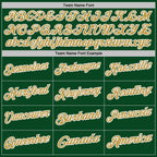 Custom Green Old Gold-White Fluid Paint Splash Performance Polo Shirt photo 4