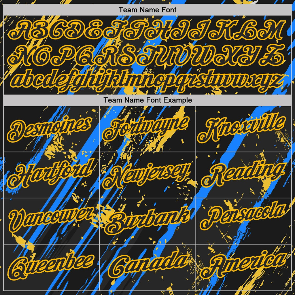 Custom Black Blue-Gold Esports Performance Polo Shirt photo 4