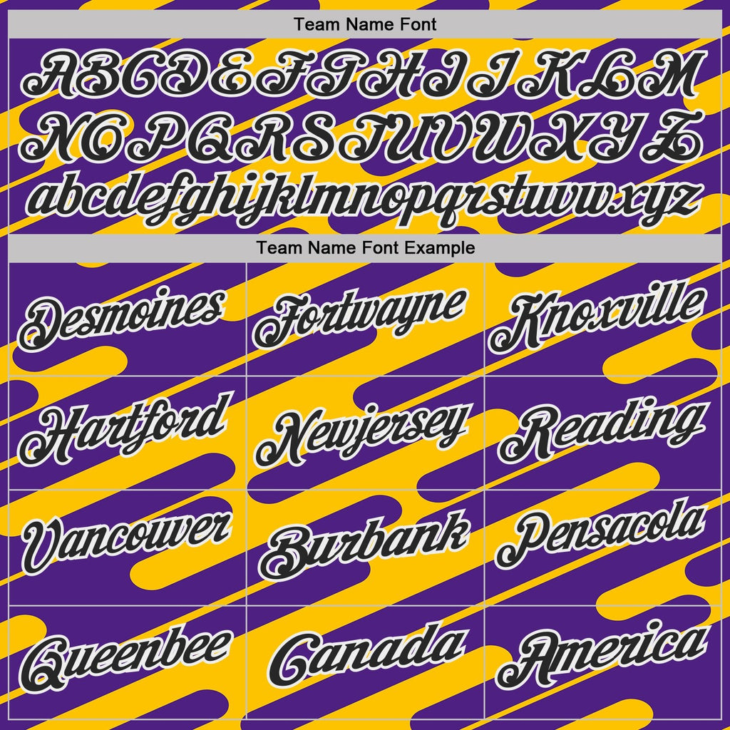 Custom Yellow Black Purple-White Esports Performance Polo Shirt photo 3