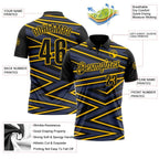 Custom Black-Yellow Esports Performance Polo Shirt photo 3