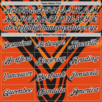 Custom Orange Black-White Esports Performance Polo Shirt photo 3