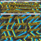 Custom Black Blue-Yellow Esports Performance Polo Shirt photo 4