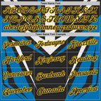 Custom Black Blue-Yellow Esports Performance Polo Shirt photo 4