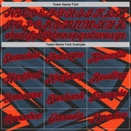 Custom Black Orange-Fire Red Esports Performance Polo Shirt photo 4