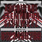 Custom White Black-Fire Red Esports Performance Polo Shirt photo 4
