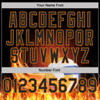 Custom Black-Bay Orange Flame Volleyball Ball 3D Pattern Performance Polo Shirt photo 5