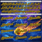 Custom Blue Black-Yellow Flame Lightning Tennis Ball 3D Pattern Performance Polo Shirt photo 4