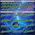 Custom Blue Black-Pea Green Flame Lightning Billiards Snooker 8 Ball Pool Performance Polo Shirt photo 4