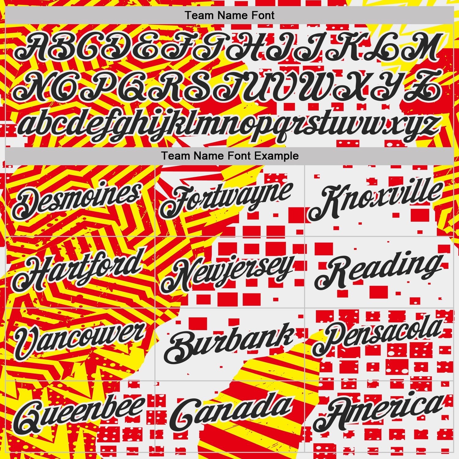 Custom White Black Red-Yellow Geometric Grid & Stripe Performance Polo Shirt photo 2