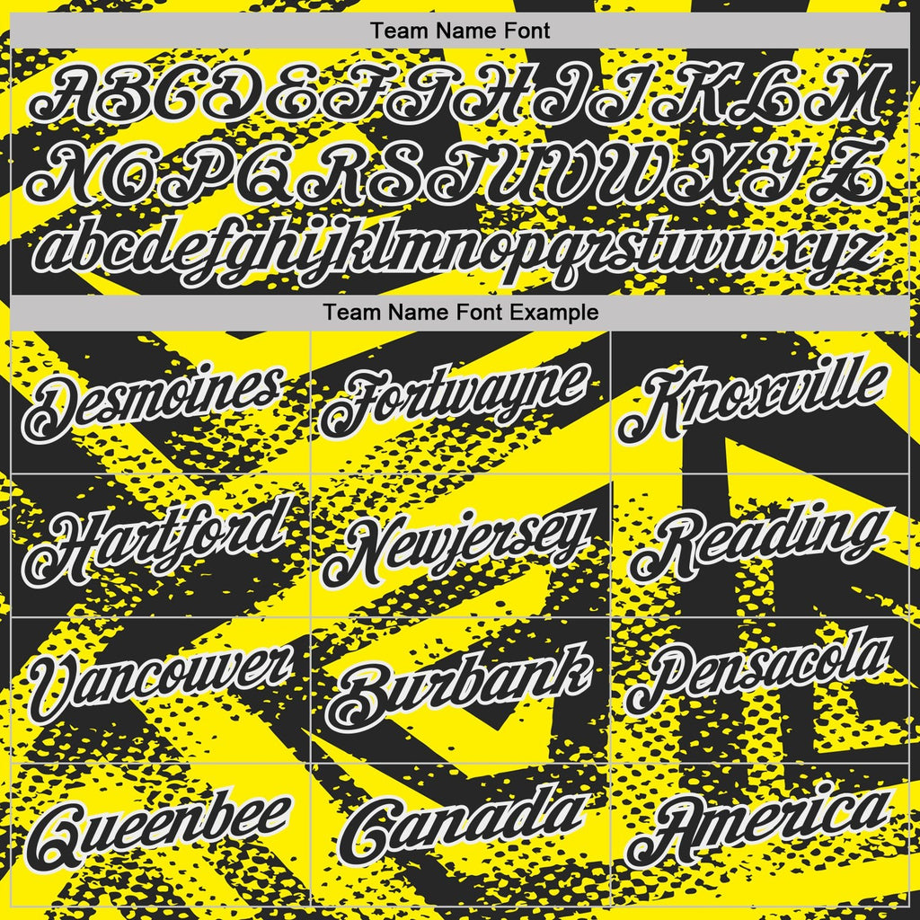 Custom Light Yellow Black-White Abstract Geometric Performance Polo Shirt photo 2