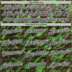 Custom Brown Black Green-White Tech Geometric Performance Polo Shirt photo 3