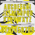 Custom White Light Yellow-Black Geometric Triangle Performance Polo Shirt photo 4