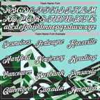 Custom Ice Blue White Green-Black Abstract Geometric Performance Polo Shirt photo 3