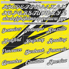 Custom Light Yellow White-Black Geometric Lines Performance Polo Shirt photo 3