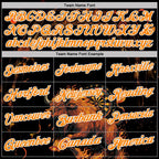 Custom Black Bay Orange-White Darts Bull Dartboard Performance Polo Shirt photo 3