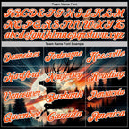 Custom Black Orange-White Darts Deer Dartboard Performance Polo Shirt photo 3
