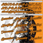 Custom White Bay Orange-Black Darts Tiger Dartboard Performance Polo Shirt photo 3