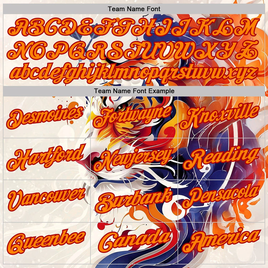 Custom Cream Bay Orange-Red Darts Tiger Fire Dartboard Performance Polo Shirt photo 3