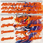 Custom Cream Bay Orange-Red Darts Tiger Fire Dartboard Performance Polo Shirt photo 3