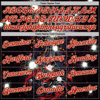 Custom Black Red-City Cream Darts Scorpion Dartboard Performance Polo Shirt photo 3