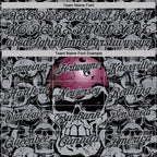 Custom Black-Gray Bowling Ball Strike Skull Performance Polo Shirt photo 3