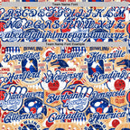 Custom White-Royal Bowling Club American Inspired Performance Polo Shirt photo 2