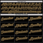 Custom Black-Old Gold Bowling Club Vintage Performance Polo Shirt photo 4