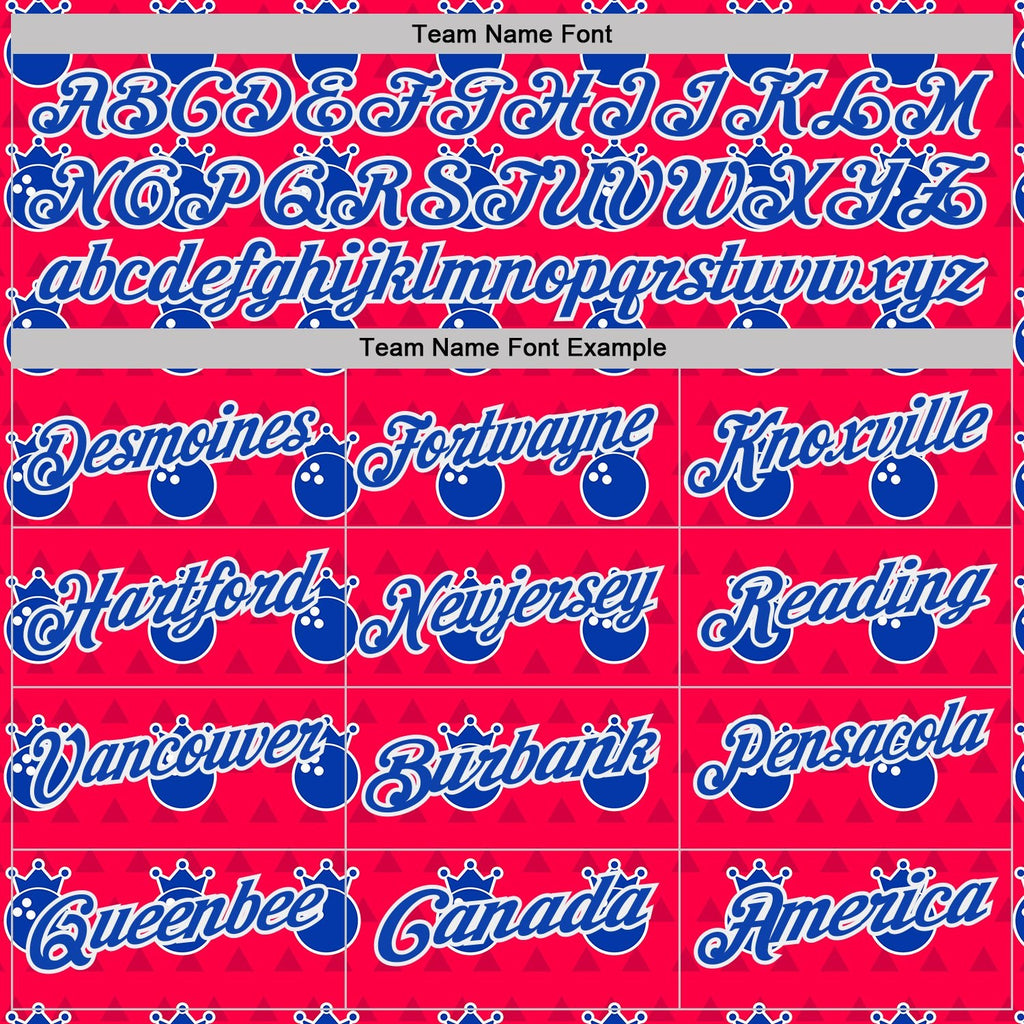 Custom Red Thunder Blue-White Bowling Balls American Inspired Performance Polo Shirt photo 3