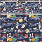 Custom Navy-White Bowling Ball And Pins Christmas Performance Polo Shirt photo 3