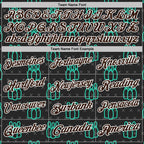 Custom Black Brown Green-White Bowling Pins Performance Polo Shirt photo 3