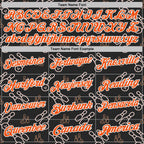 Custom Black Orange-White Bowling Ball And Pins Strike Performance Polo Shirt photo 3