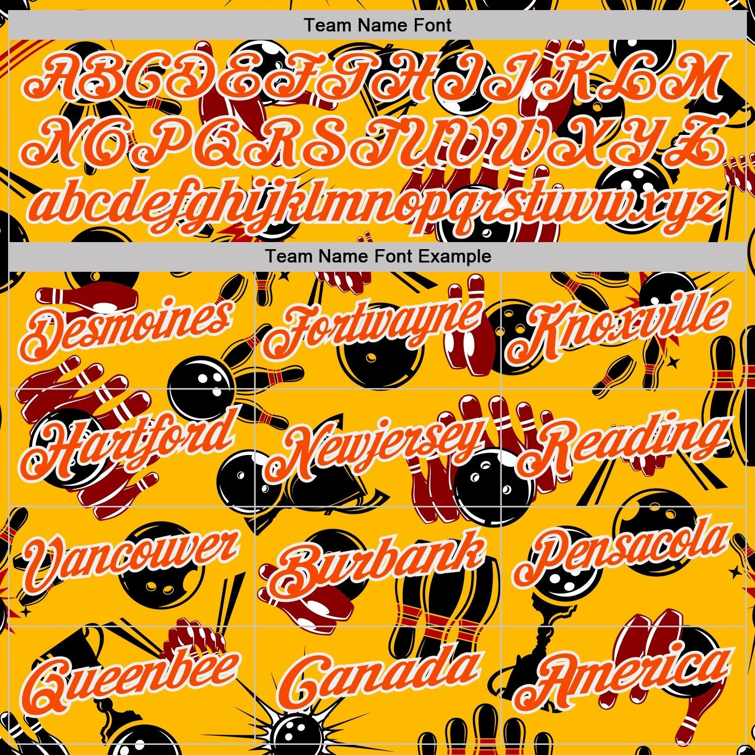 Custom Gold Orange-White Bowling Ball And Pins Strike Performance Polo Shirt photo 3