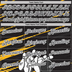 Custom Black Steel Gray-White Bowling Ball And Pins Strike Performance Polo Shirt photo 4