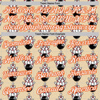 Custom City Cream White-Orange Bowling Ball And Pins Strike Performance Polo Shirt photo 2