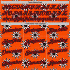 Custom Orange Black-Red Bowling Ball And Pins Strike Performance Polo Shirt photo 3