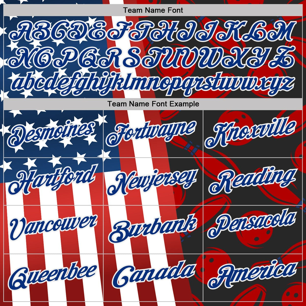 Custom Black Red White-Royal Patriotic American Flag Bowling Ball And Pins Strike Performance Polo Shirt photo 4