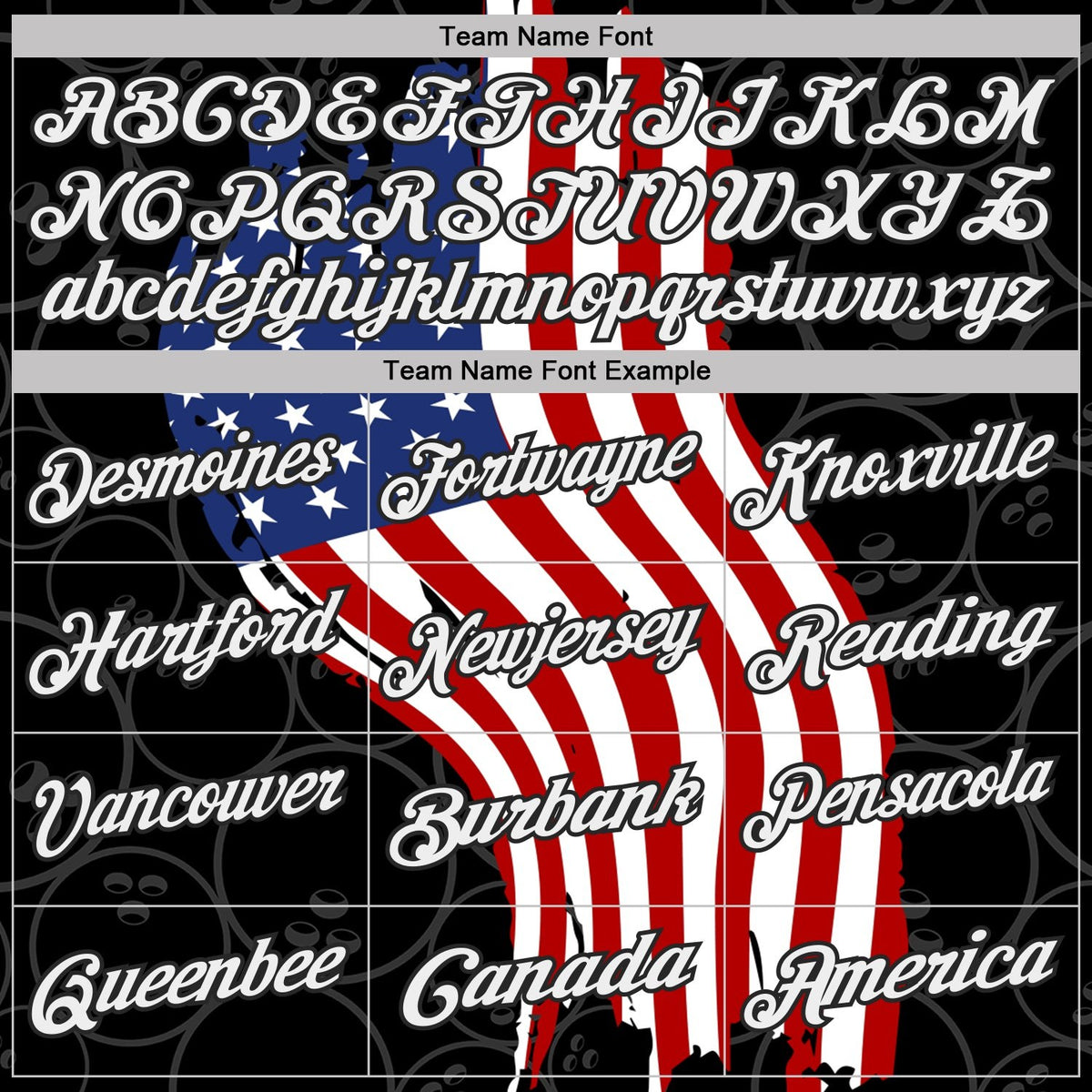 Custom Black White Royal-Red Patriotic American Flag Bowling Balls Performance Polo Shirt photo 4