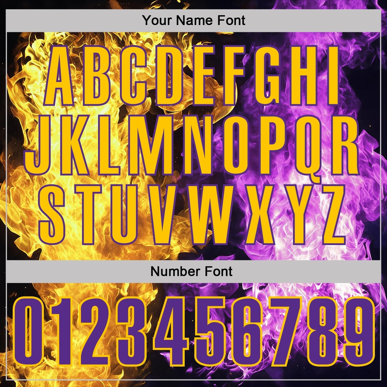 Custom Black Purple-Yellow Flame Split Fire Performance Polo Shirt photo 4